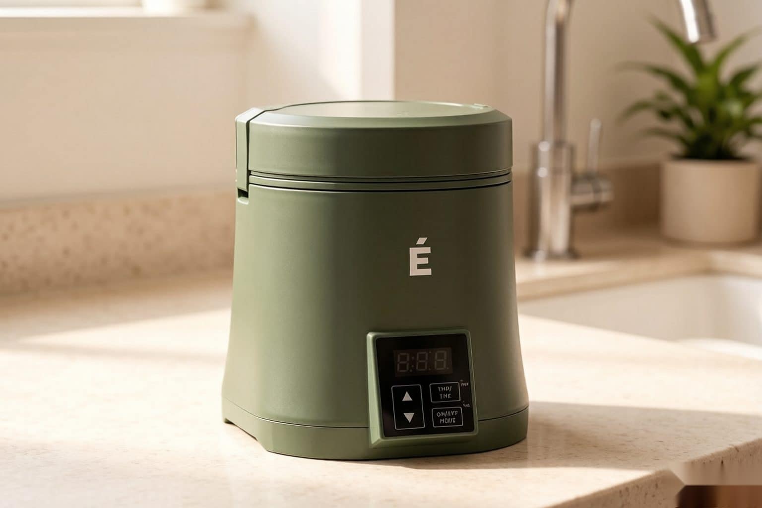 ÉCRU Green 2oz decarboxylator with its canister removed for transfer